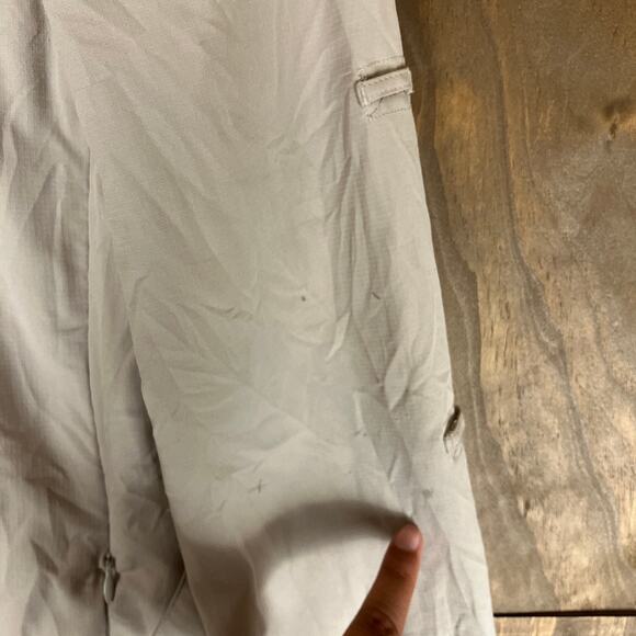 REI CO OP Womens Shirt Tan Button Down Long Sleeve Zip Pockets XS - Picture 11 of 12